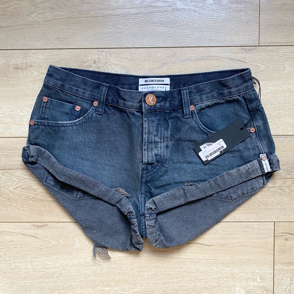 One Teaspoon Black St Rebel Bandit